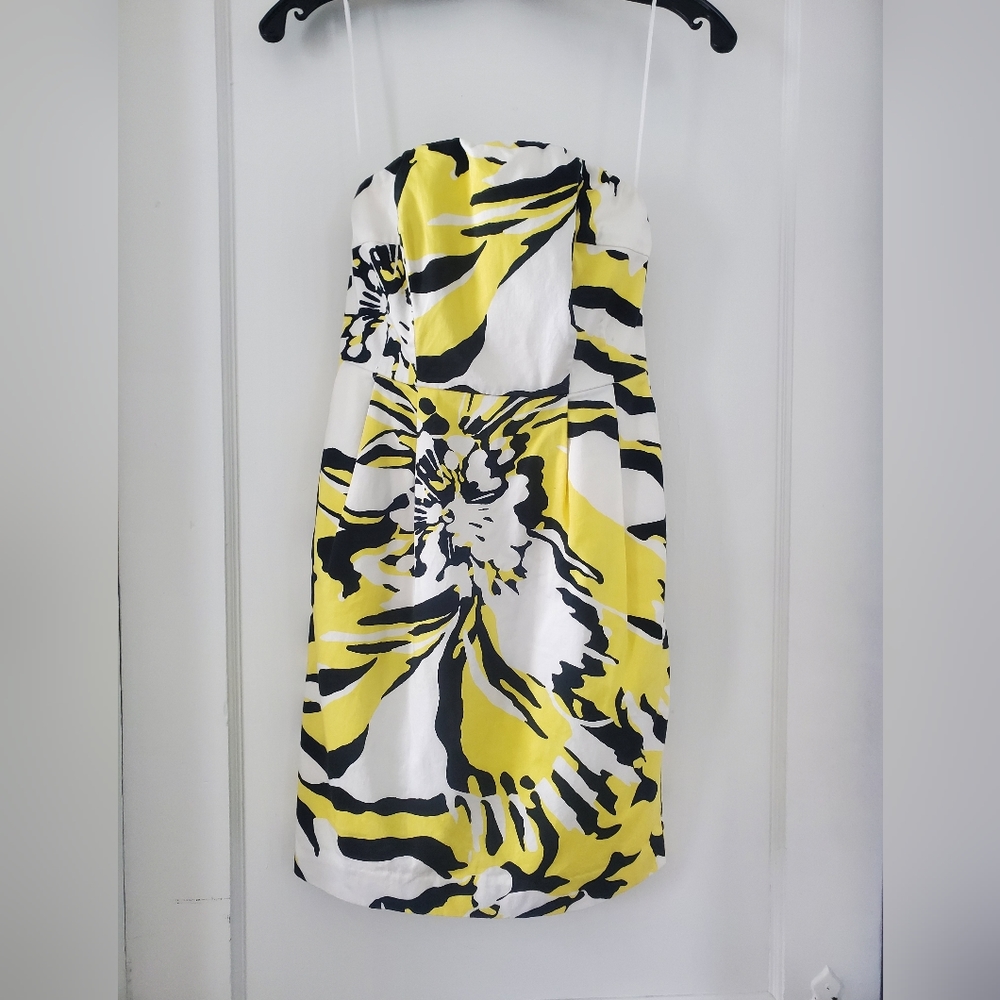 Express Strapless Flower Dress with Pockets (Size 0)